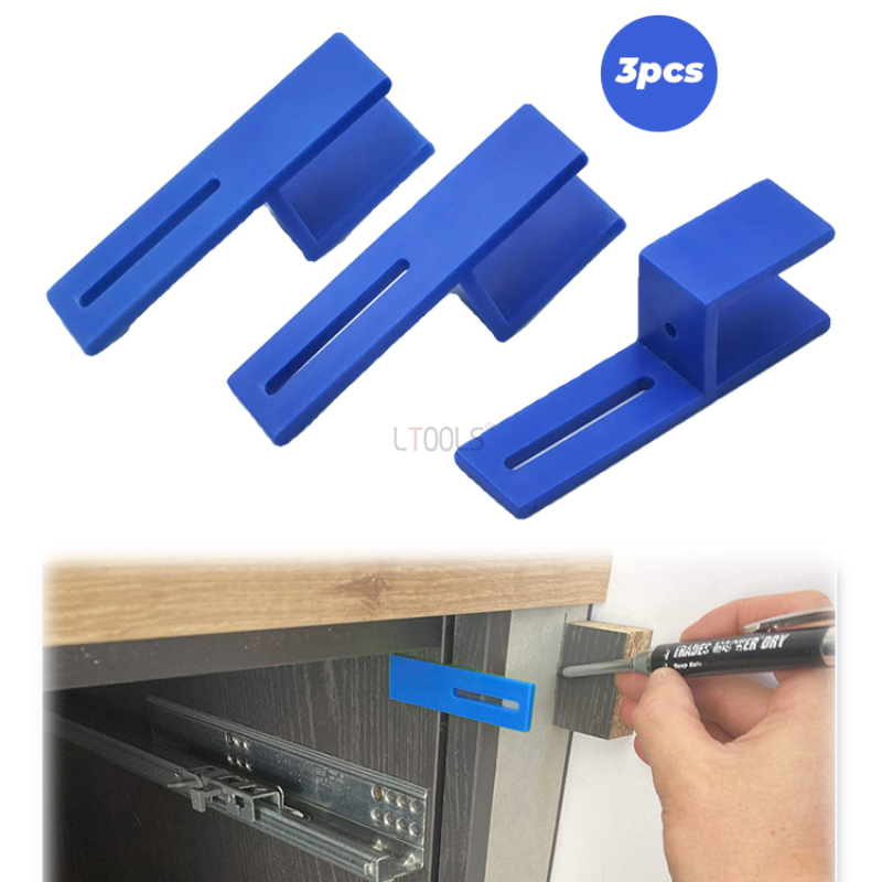 Spirit Measure Jigger - 3 個 18 ミリメートルジグ閉鎖固定クリップ木材測定とマーキング治具キャビネットワードローブ木板大工設置ツール