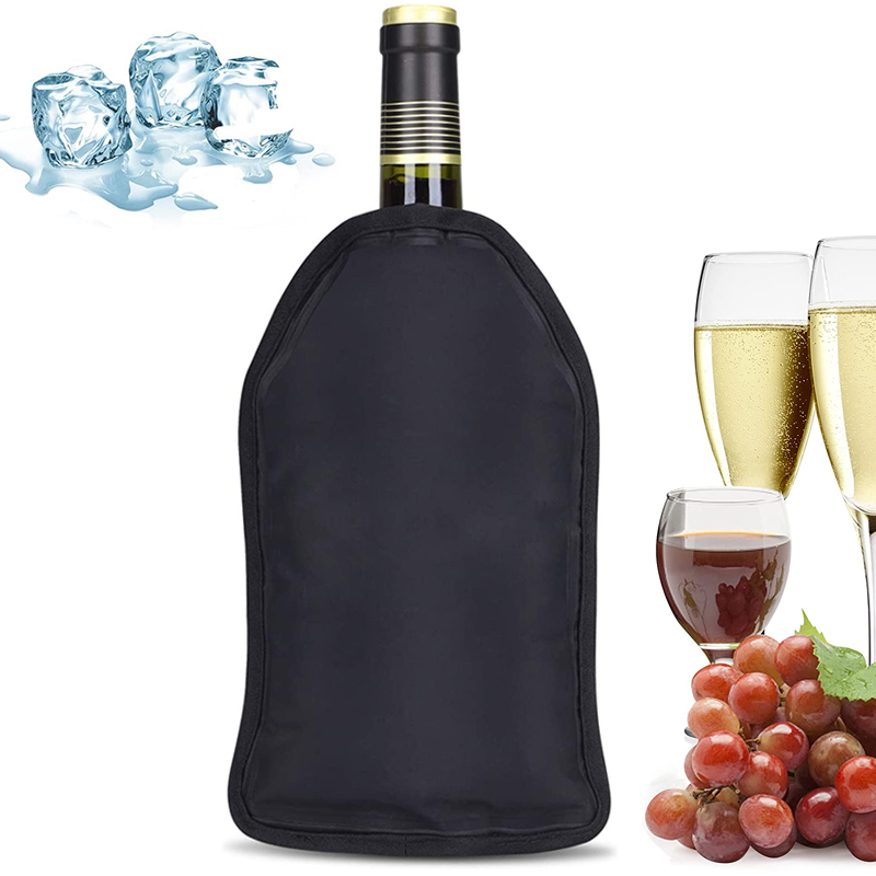 Wine Chiller Sleeve - ワイン冷却ホルダーアイスバッグゼリーピクニック飲料ナイロンワインクーラースリーブソフトドリンクラックバーツールビールシャンパンバケツ