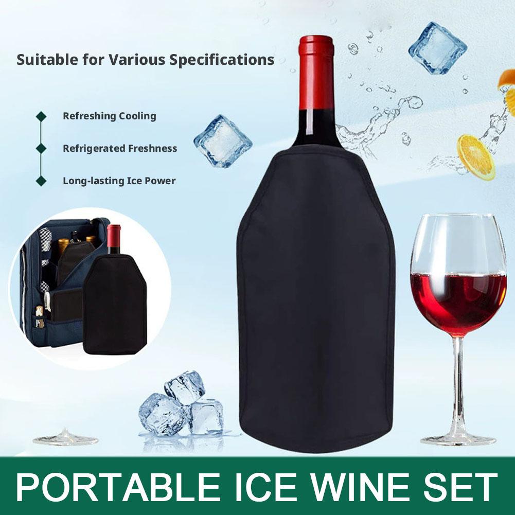 再利用可能なワイン冷却スリーブ、ポータブルジェルワインクーラ - Wine Chiller Sleeve のレビューと価格