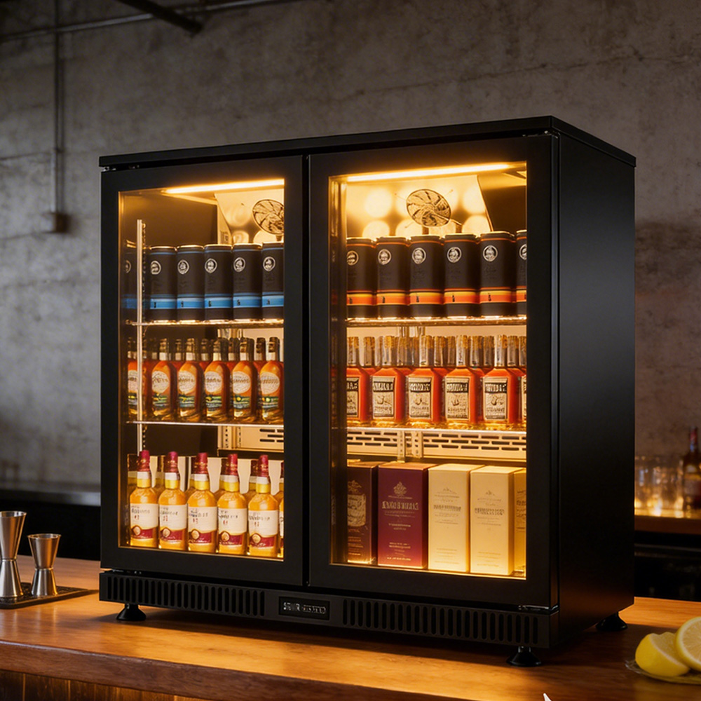 ミニ飲料クーラー冷蔵庫 3ドア バー冷蔵庫 ガラス扉 アンダ - Wine And Beer Undercounter Fridge のレビューと価格