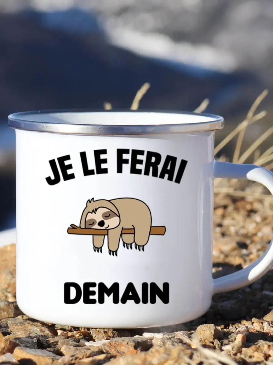 ハンドル付きエナメルコーヒーマグ,一緒にやります,素敵なフレ - Wine Beer Coffee Drink のレビューと価格