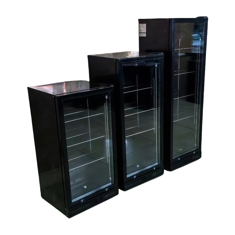 コンパクトな空冷式ミニドリンクディスプレイ冷凍庫、霜取り不要 - Beer Wine Zone のレビューと価格