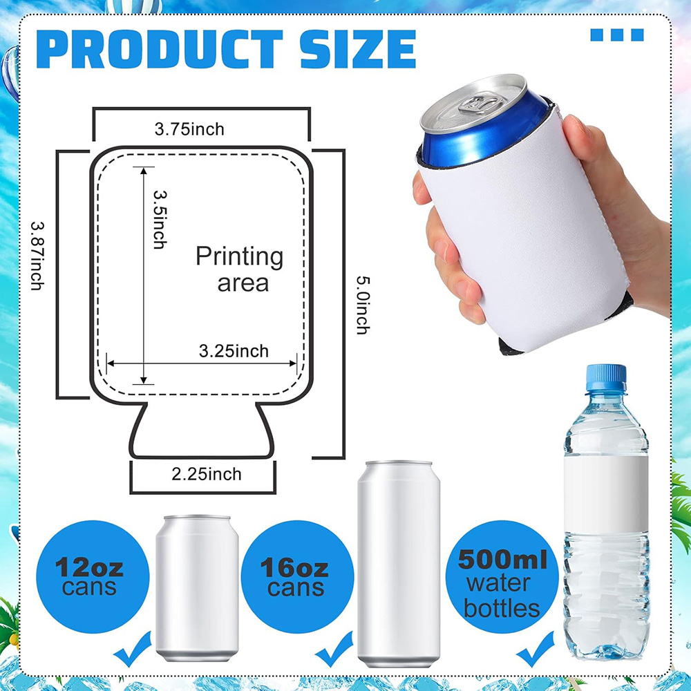 10～50個入り 無地缶クーラー まとめ買い 断熱ネオプレン - Wine Chiller Sleeve のレビューと価格