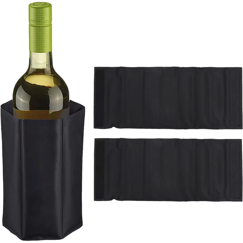 急速冷却機能付きワインボトルクーラー。繰り返し使用可能で、ス - Wine Chiller Sleeve のレビューと価格