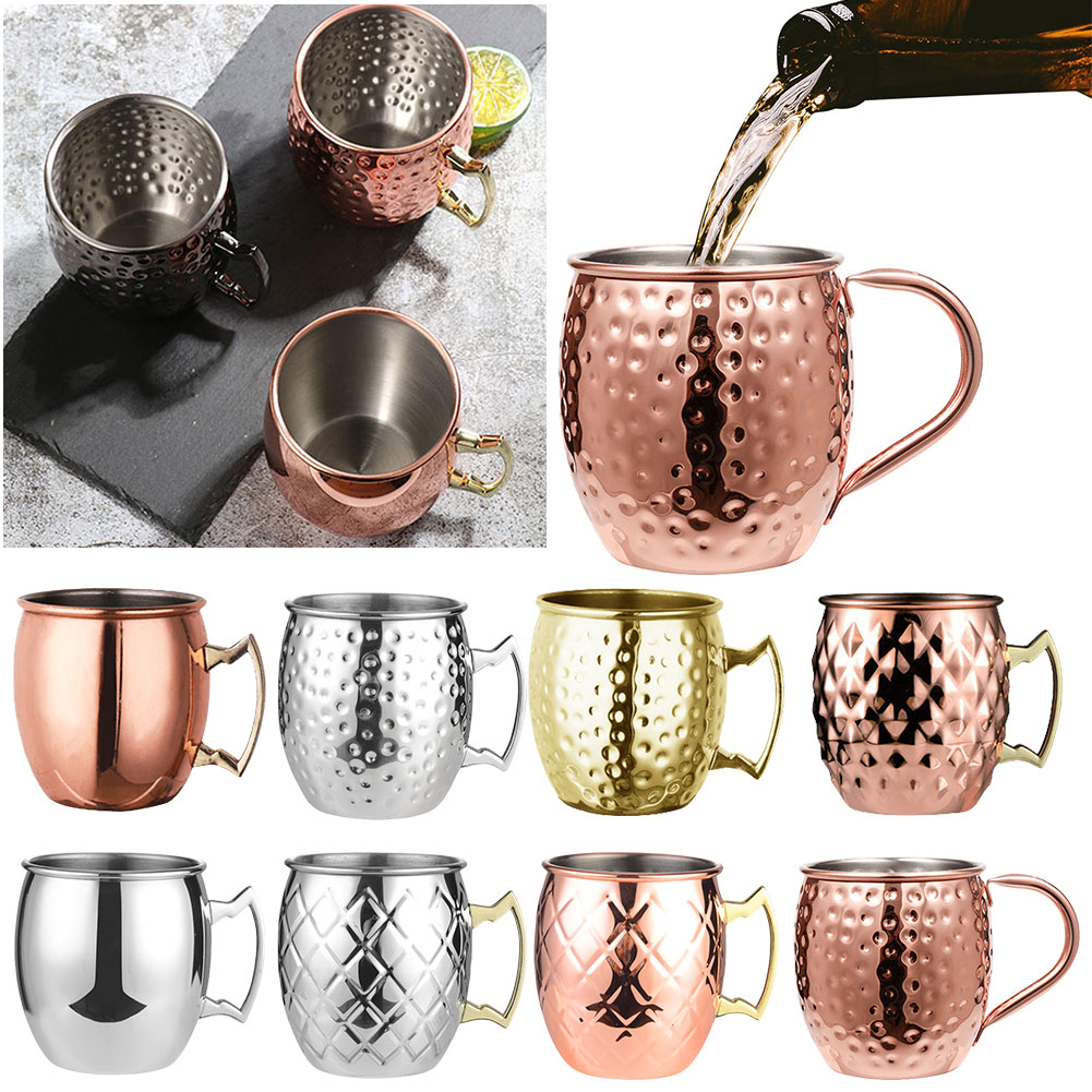 ステンレス鋼のコーヒーマグ,カクテルワインカップ,銅メッキ, - Wine Beer Coffee Drink のレビューと価格