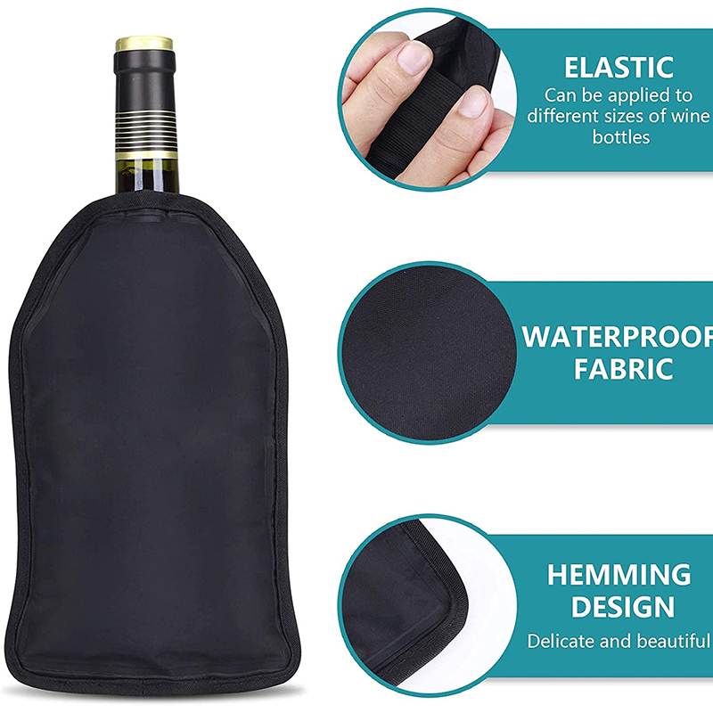 ワイン冷却ホルダーアイスバッグゼリーピクニック飲料ナイロンワ - Wine Chiller Sleeve のレビューと価格