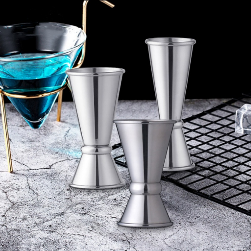 デュアルショットメジャーカップステンレス鋼メジャージガーカク - Spirit Measure Jigger のレビューと価格