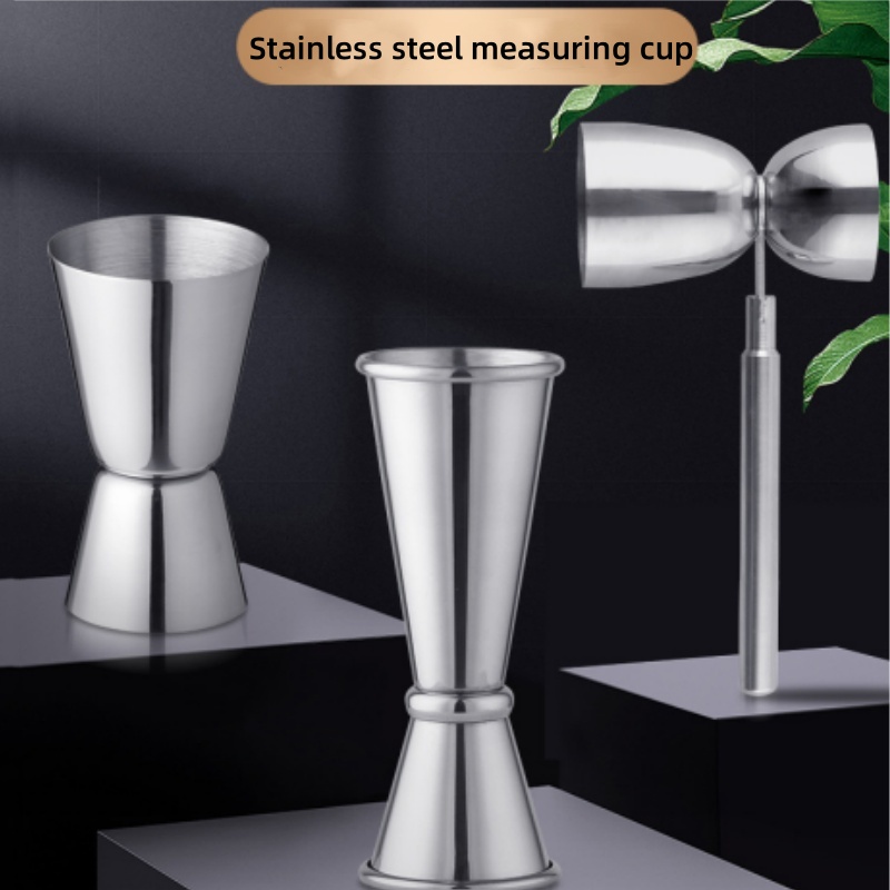 デュアルショットメジャーカップステンレス鋼メジャージガーカク - Spirit Measure Jigger のレビューと価格
