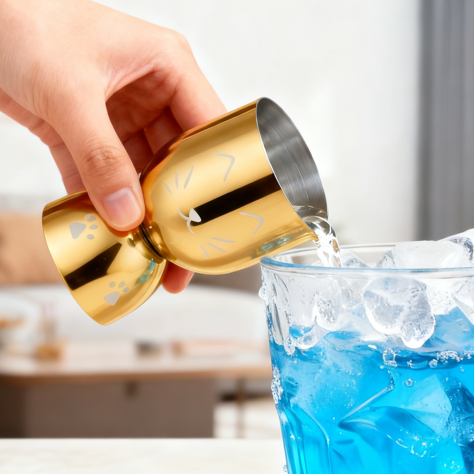 20/40ml カクテルバー ステンレス製ジガー ダブルスピ - Spirit Measure Jigger のレビューと価格