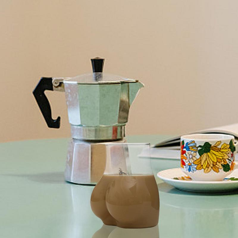 お尻の形をしたガラスカップ,コーヒーカップ,ビール,ジュース - Wine Beer Coffee Drink のレビューと価格