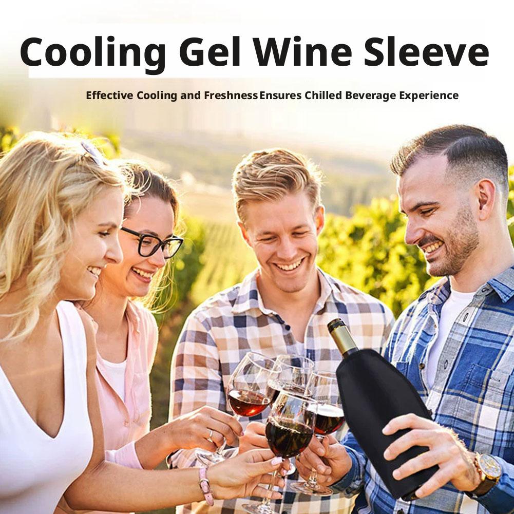 ワイン冷却ホルダー アイスバッグ ジェリーピクニック用飲料  - Wine Chiller Sleeve のレビューと価格